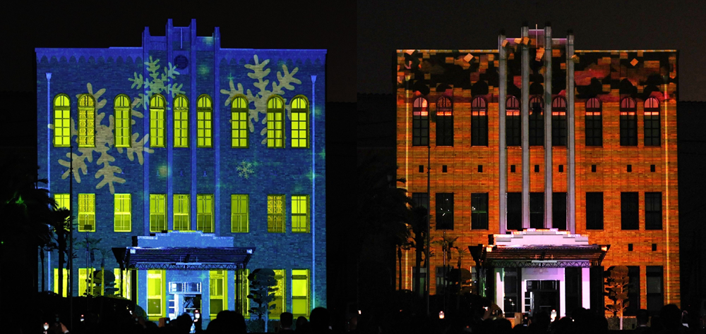 100周年プロジェクションマッピング